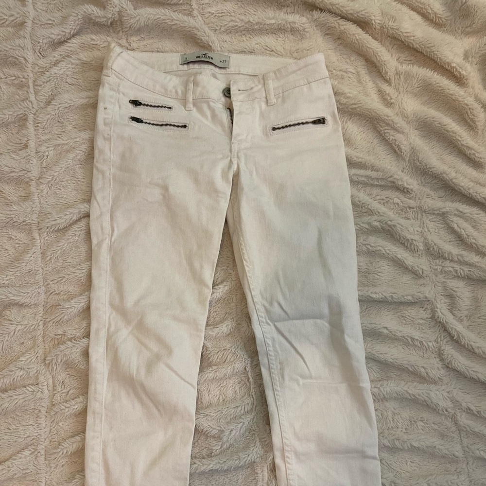 Hollister white jeans